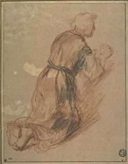 Kneeling Man Rembrandt